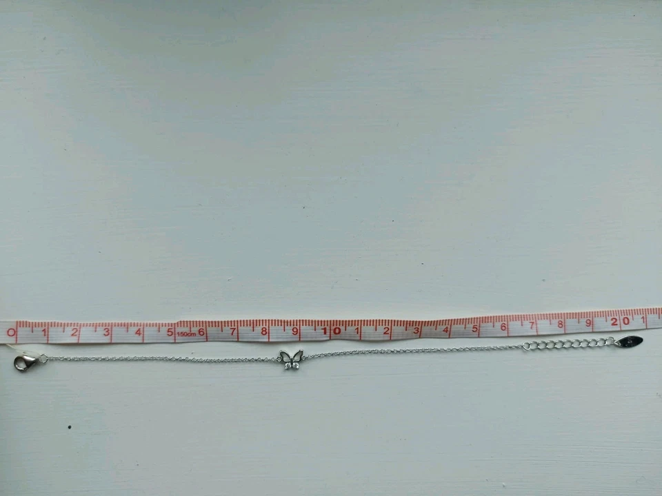 Pulsera de plata de ley con mariposa y circonitas  Foto 4 de 4