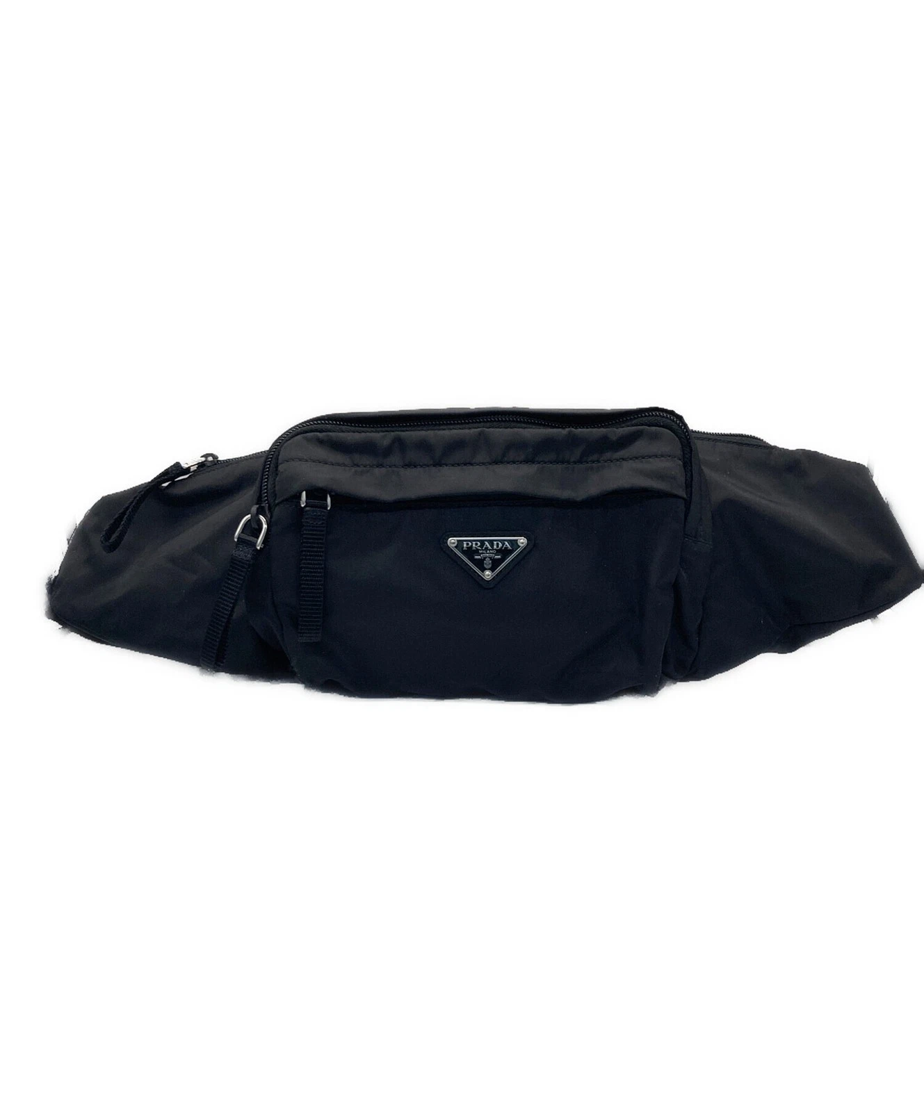 Prada — Prada Triangle Logo Plate Body Bag 2VL005 Black #TFB2473