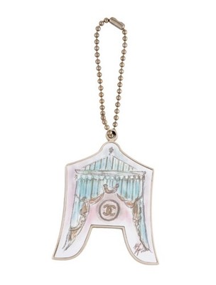 CHANEL Vintage Enamel Circus Tent Bag Charm