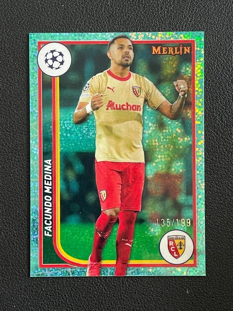 Facundo Medina 2023-24 Topps Merlin UEFA Aqua Speckle /199 #102