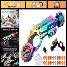 Metal Fidget Spinner Gun for Adults - Alloy Stress Relief Toy, 4.72" EDC Gadget