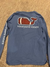 vineyard vine Football Long sleeve t shirt youth large
