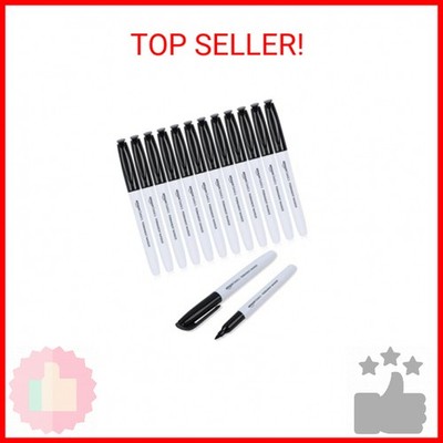 Amazon Basics Fine Tip Permanent Markers for Writing, Drawing, Quick Drying, Off