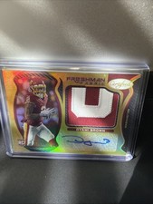 2021 Certified Dyami Brown Freshman Fabric Rookie Patch Auto Gold /25 Commanders