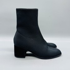 Eileen Fisher Boots Womens 6.5 Black Knit Soc...