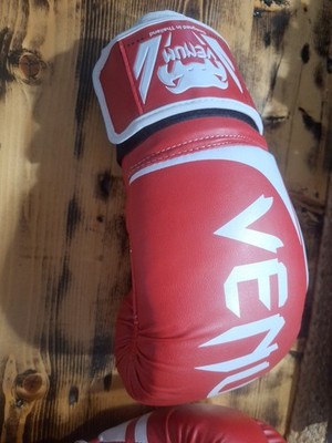 Venum Challenger 2.0 Hook and Loop Training Boxing Gloves - Red