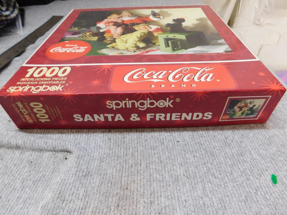 Springbok Coca-Cola Santa & Friends 1000 Piece Holiday Jigsaw Puzzle Christmas - Image 2 of 4