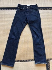 Unbranded Brand Selvedge Jeans Mens 28 x 30  Dark Wash UB301 Straight 14.5 oz 