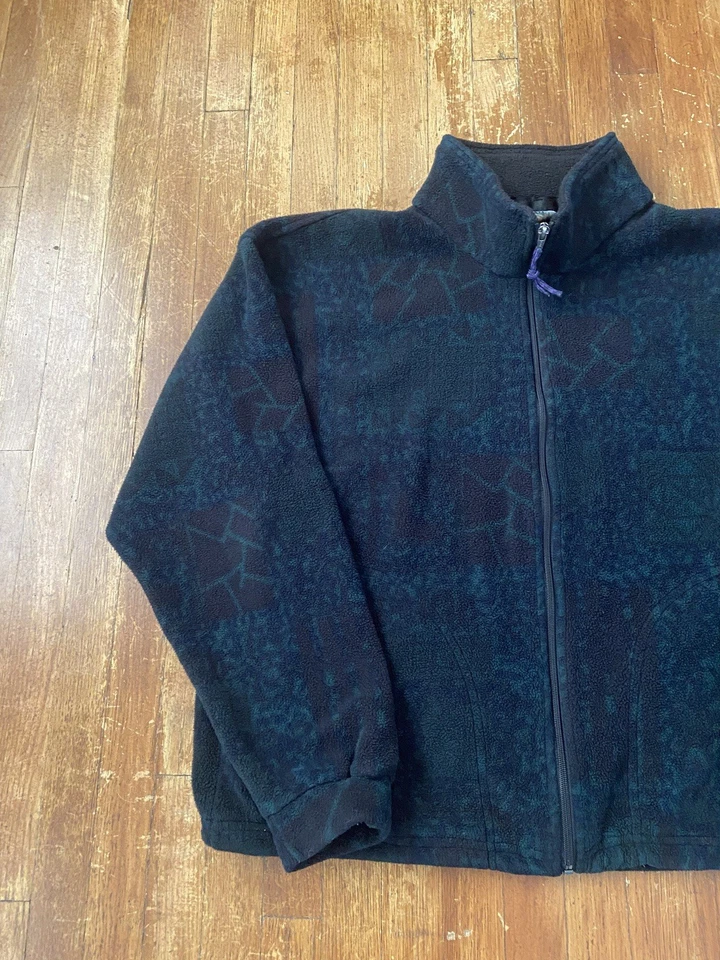 Vintage Eastern Mountain Sports EMS Full Zip Patterned Geometric Jacket Large  - Image 3 of 4