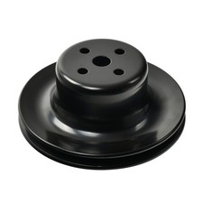 Single 1 Groove Steel Water Pump Pulley Black For 65-69 Sb Ford 260 289 302 351w