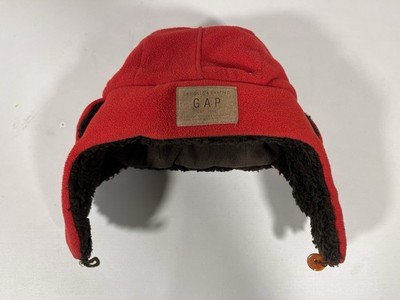 Wintermütze GAP 52-54 cm Rot S/M mit Ohrenschützer kuschlig Fliegermütze