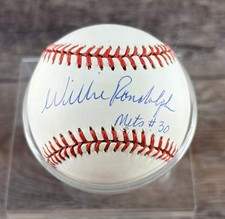 Willie Randolph Mets #30 Signed Officlal Rawlings Major League Basebal Auto Ball