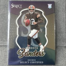2025 Panini Select - Select Certified Rookies Shedeur Sanders #12 (RC)
