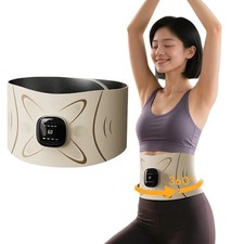 EMS Pulse Waist Massage Heating Waist Abdomen Fat Burning Sweating Massage Belt