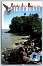 Lighthouse, Pointe Aux Barques, Huron City, Michigan 2000 postcard