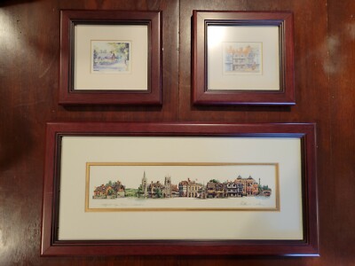 Watercolor Painting & Signed House Prints Bundle by Matthew Cook & Nick Turley