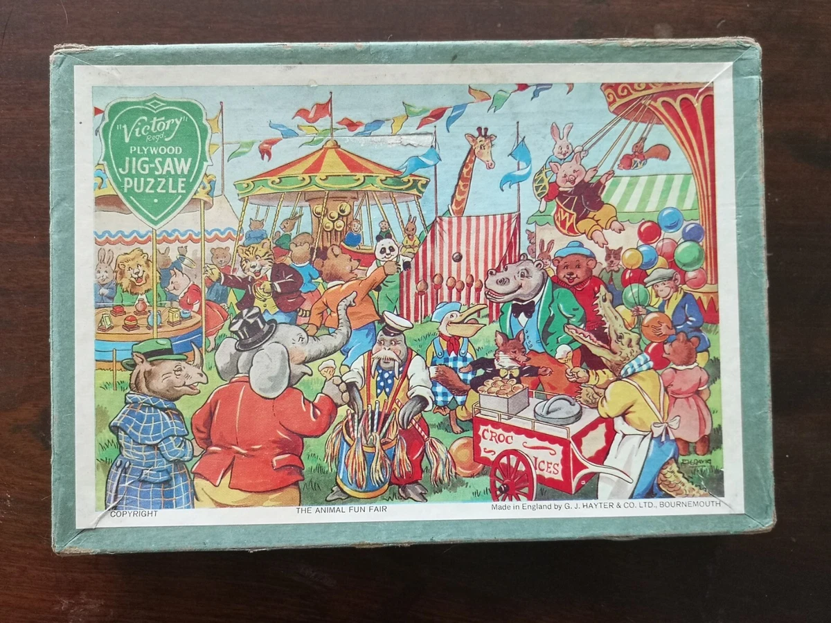 Vintage Victory Plywood Jigsaw Puzzle 100 Pieces Complete The