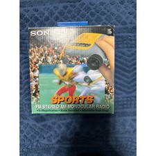 Sony SRF-X90 Sports FM Stereo AM Monocular Portable Radio Walkman W/ Box Phones