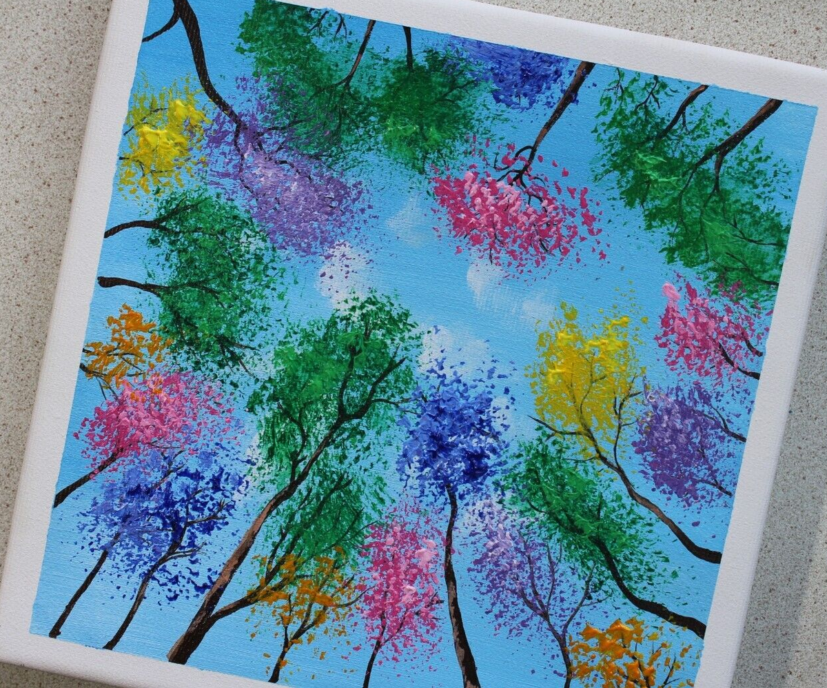 Acrylic Tree Paintings