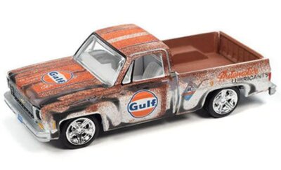 CHEVROLET Silverado Fleetside - Patina / Rust - 1978 - GULF - Auto World 1:64