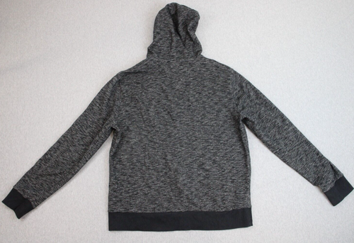 Express Hoodie Men XL Gray Cotton Fleece Lined Long Sleeve Full Zip Logo - Picture 2 of 7