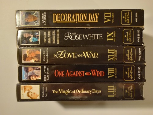 5 VHS Set Hallmark Gold Krone Sammleredition Liebe und Krieg Dekoration Tag + - Bild 2 von 12