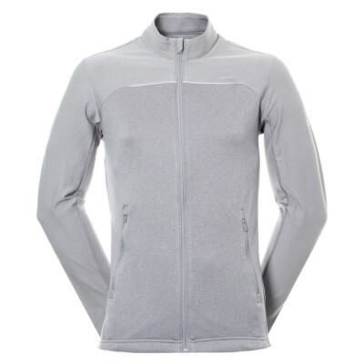 Adidas Golf Go To Full Zip Jacke, grau, NEU