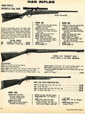 1976 Print Ad Harrington & Richardson H&R Model 750 865 155 Shikari 158C Rifle