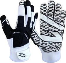 STEALTH Football Padded Receiver Gloves Super Grip Palms Boost Game Like NXTRND