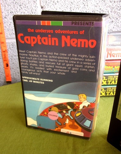 CAPTAIN NEMO Undersea Adventures #14 cartoon VHS Canada 1975 Captain Kangaroo OG - Picture 2 of 2