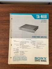Sony TA-N88 Amplificatore Manuale di servizio *Originale*