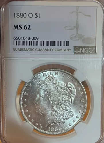 1880-O NGC MS62 Morgan Silver Dollar