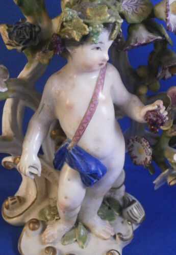 Antique 18tC Meissen Porcelain Figure Candle Holder Stick Porzellan Kerzenhalter - Picture 8 of 19