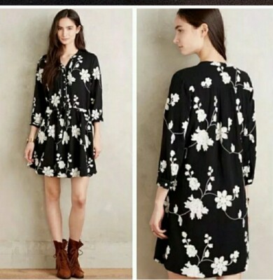 ANTHROPOLOGIE Isabella Sinclair Naomi Floral Embroidered Shirt Dress XS 0 2 4 | eBay ANTHROPOLOGIE Isabella Sinclair Naomi Floral Embroidered Shirt Dress XS 0 2 4 | eBay