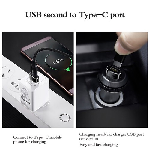 2 PACK Type-C female to USB male OTG adapter PD fast charge data cable new u - Zdjęcie 3 z 7