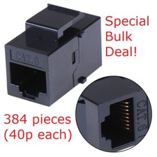 RJ45 Female UTP CAT6 Keystone Jack Inline Coupler Connectors AFL BOX 384 BULK UK