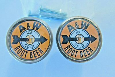 A&W Root Beer Cabinet Knobs, A&W root beer Logo Cabinet Pull / kitchen knobs