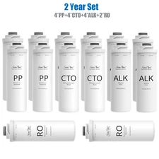 2 Years Set Replacement Water Filter Cartridge For SimPure T1-400ALK T1-400