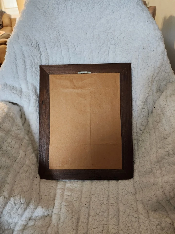 ARTE HOJA ENMARCADO VINTAGE Aprox 12 x 15 Foto 3 de 4