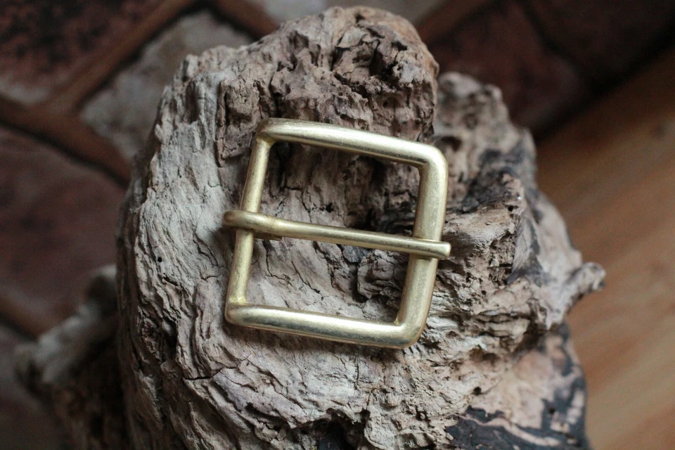 Brass Belt Buckles Leather belts Solid Brass 80 grams 38/40mm Handmade Buckle.UK - Image 2 of 3