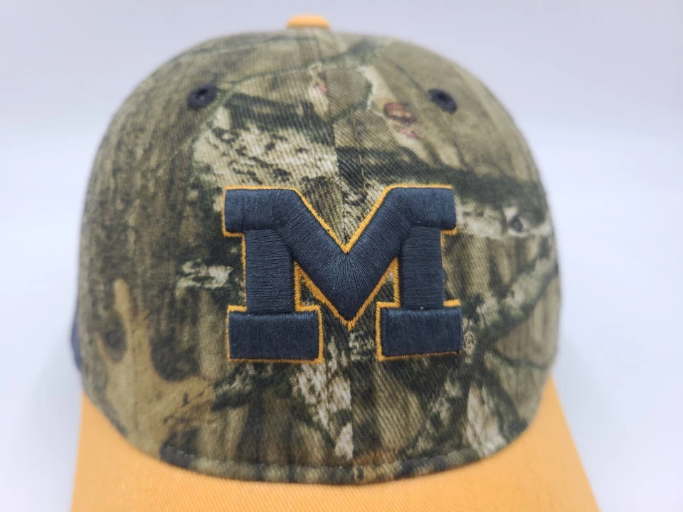 University of Michigan Wolverines Camo Zephyr Strapback Adjustable Hat Cap NCAA - Image 4 of 4