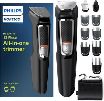 Norelco Multi Grooming Set All in One Trimmer Series 3000-13 Pieces Beard, Face,