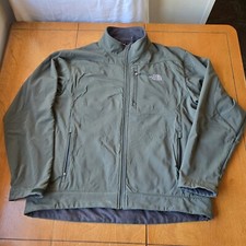 The North Face Apex Bionic 3 Men's Soft Shell Full Zip Jacket Khaki Green Sz 2XL