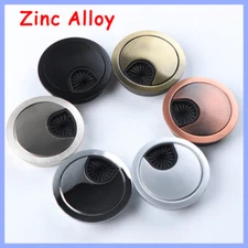 35/50/53/60/80mm PC Computer Desk Metal Grommet Table Cable Tidy Wire Hole Cover