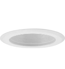 Progress Lighting Recessed 5"  Step Baffle Trim White P868-28