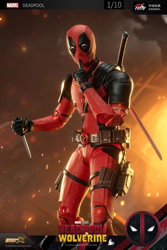 zd toys DEADPOOL & WOLVERINE 1/10 scale action figure set of 2 mcu MARVEL NEU - Bild 11 von 23