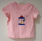 NWT Hanna Andersson Pink Carousel Top Girl's Size 60 / 3-6 Months