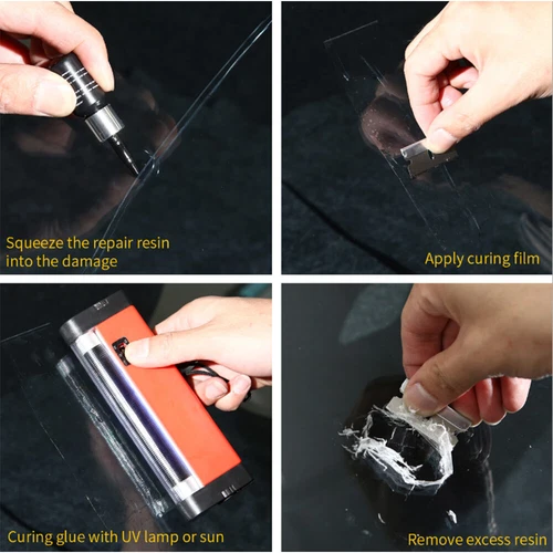 5 PCS Cracked Glass Nano Repair Liquid Kit Windshield DIY Car Window Repair Tool - Picture 10 of 10