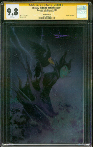 Disney Villains Maleficent 1 CGC SS 9.8 Jae Lee 1:200 Virgin Foil Variant