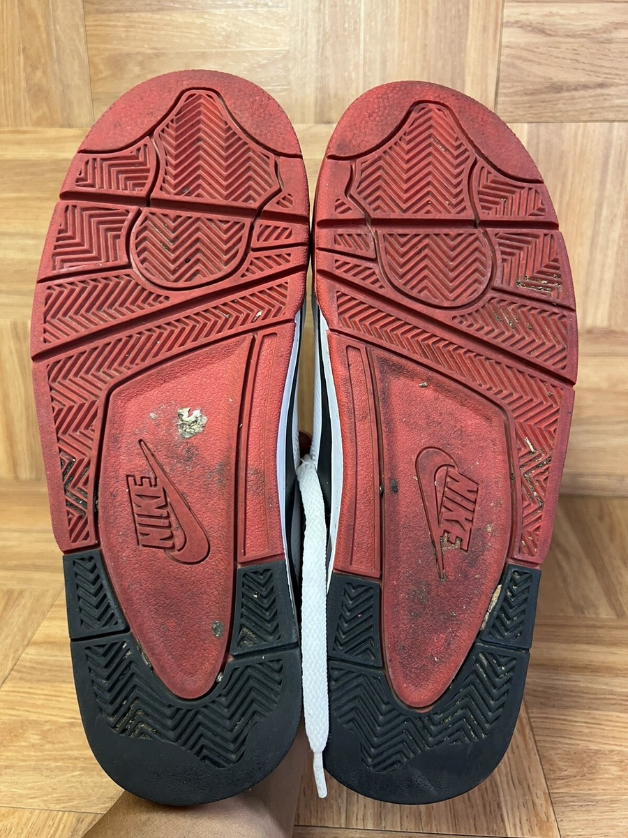 ⚫︎送料込　匿名Nike ナイキジャケット L ワイン　オフホワイト　90年代レア RARE🔥 Nike Air Flight Legacy White Black University Red Sz